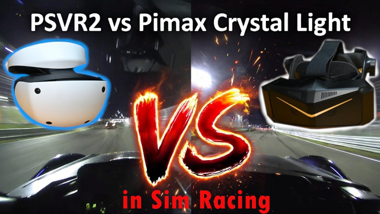 PSVR2 против Pimax Crystal Light для симуляторов гонок