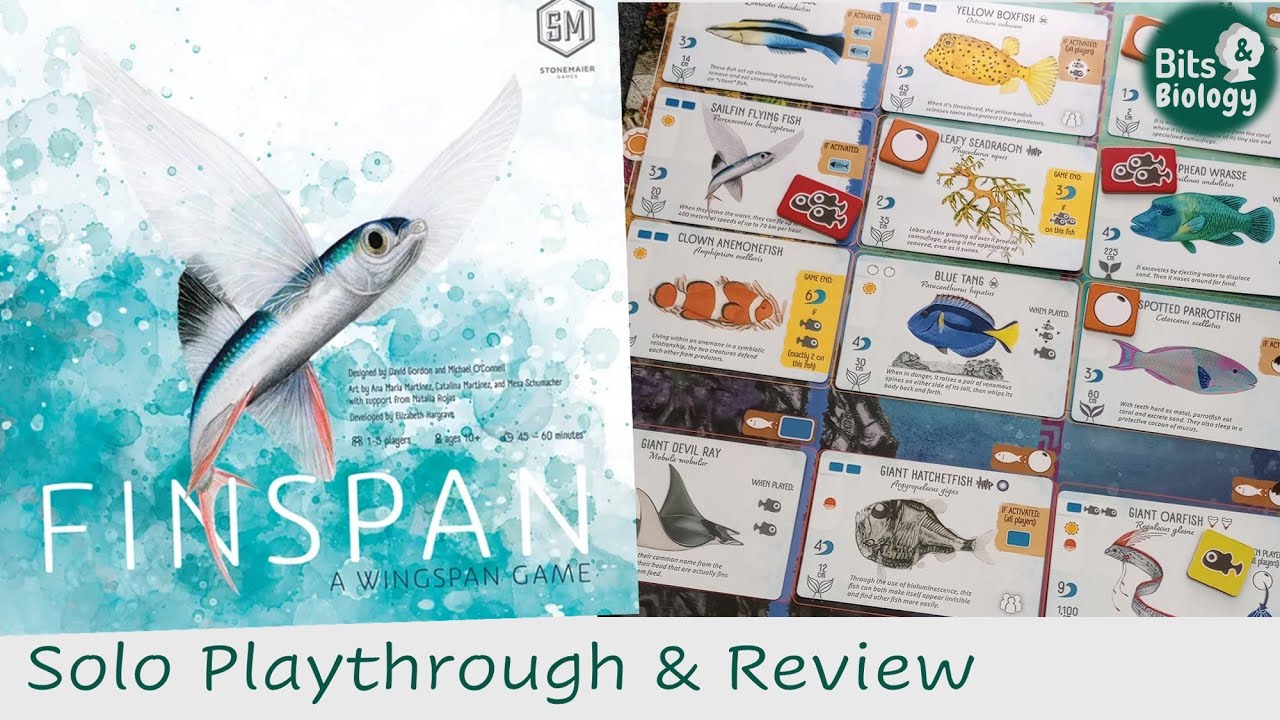 Finspan Solo Playthrough and Review | Bits & Biology