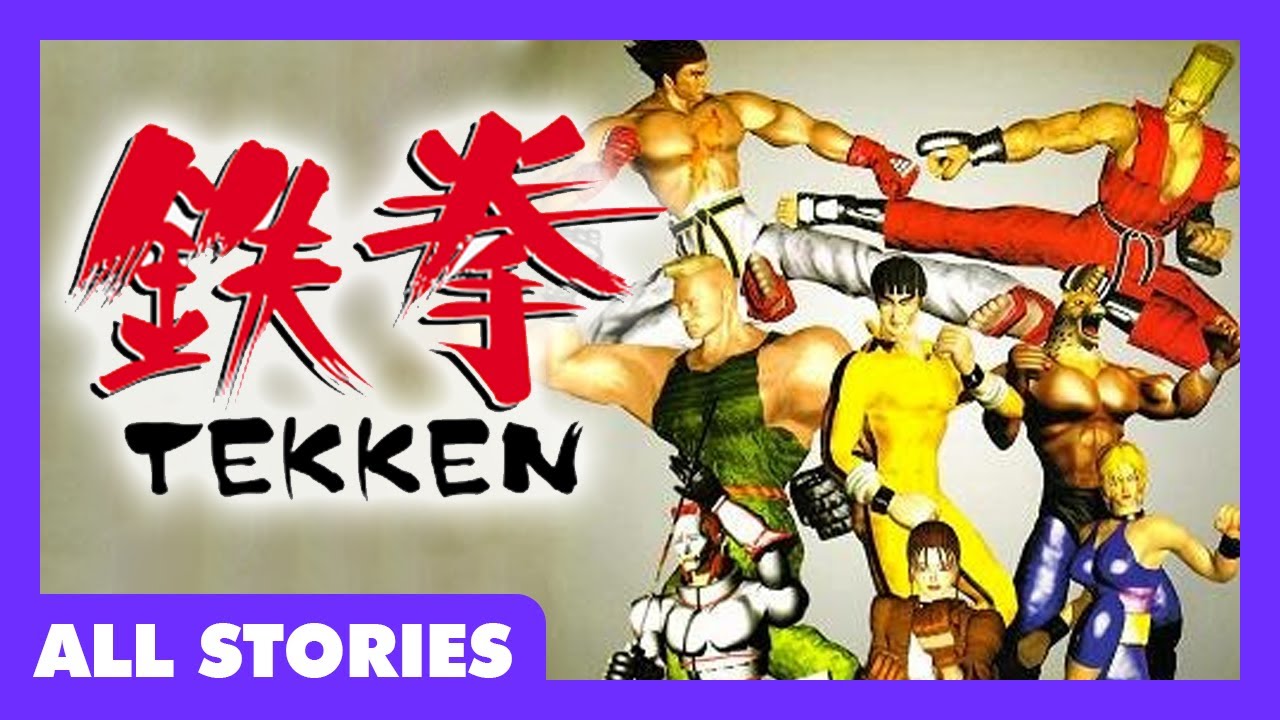 Tekken 1 (All Stories) - All Cutscenes, Profiles, & Endings