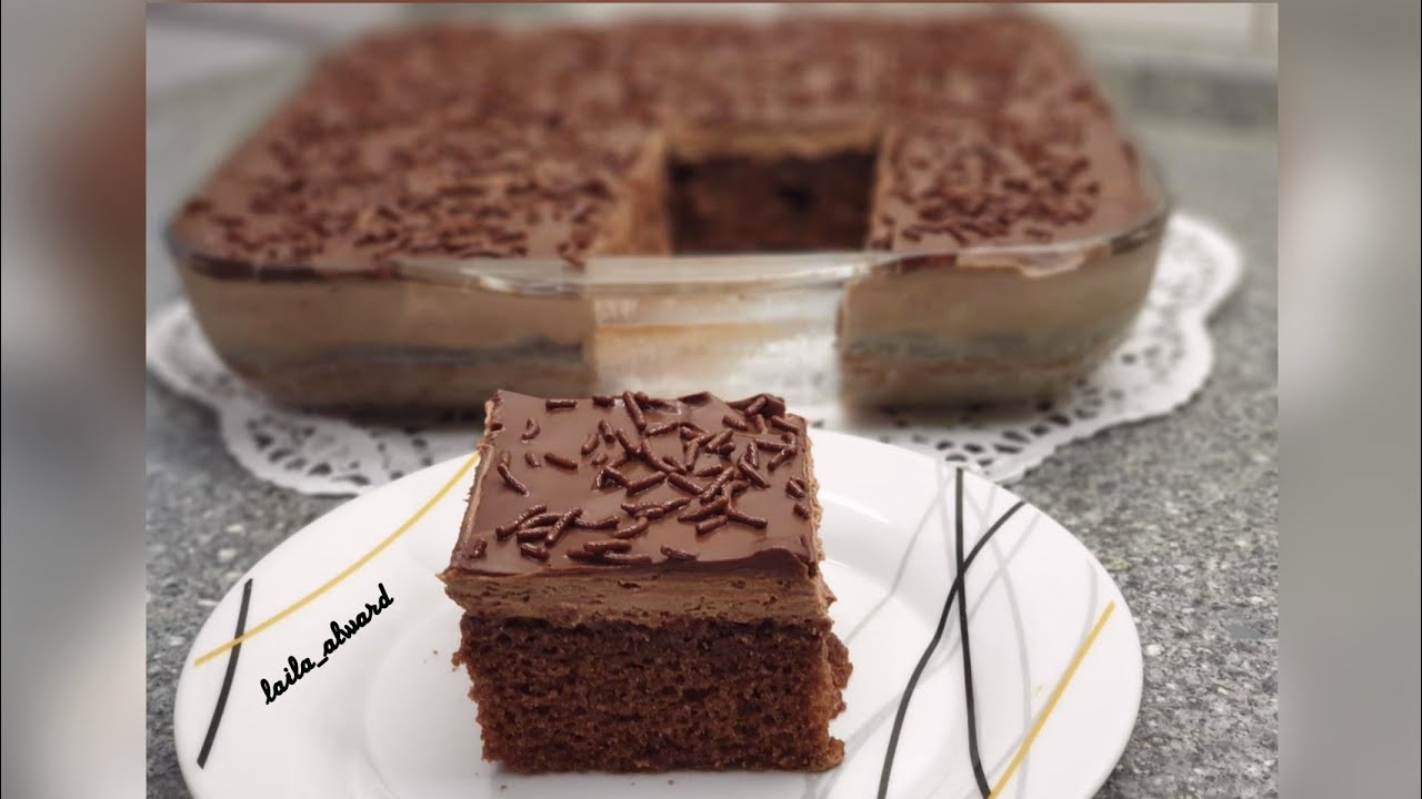 كيكة الشوكولا الرطبة بكريمة النوتيلا بطريقة سهلة وطعم رررروعة😍👌