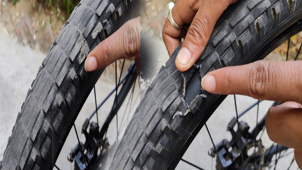 Cycle Ka Tyre Fat Jaye To Kya Karen | Cycle Tyre Repair Near Me | Fata Hua Tyre Ko Naya Banaya