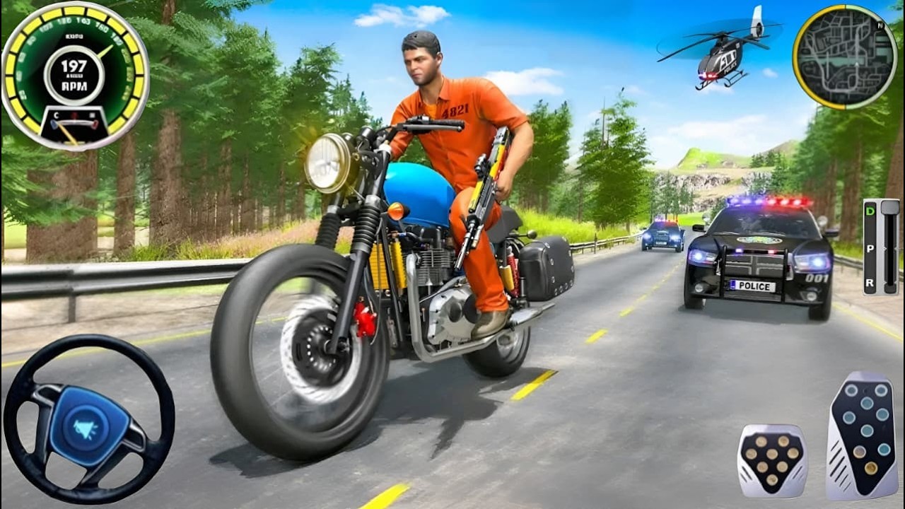 Police Car Chase Simulator 3D Game - Real Cop Cars Driving Simulator 2025 - Android GamePlay