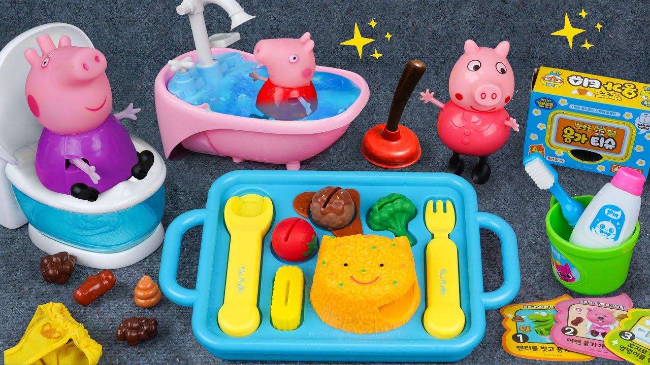 60 Minutes Ultimate Leapfrog Cooking Toys Playset, Unboxing Peppa Pig Bathtub Set | Tina Review