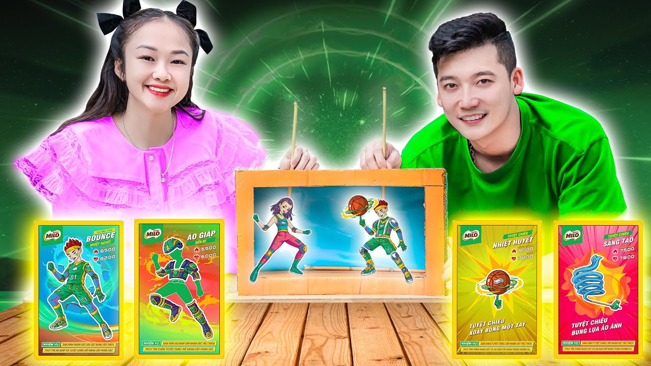 SƯU TẦM TRỌN BỘ CƠN SỐT THẺ HÌNH DÁN MILO CÙNG TRUNG CHUỐI - Táo Xanh TV