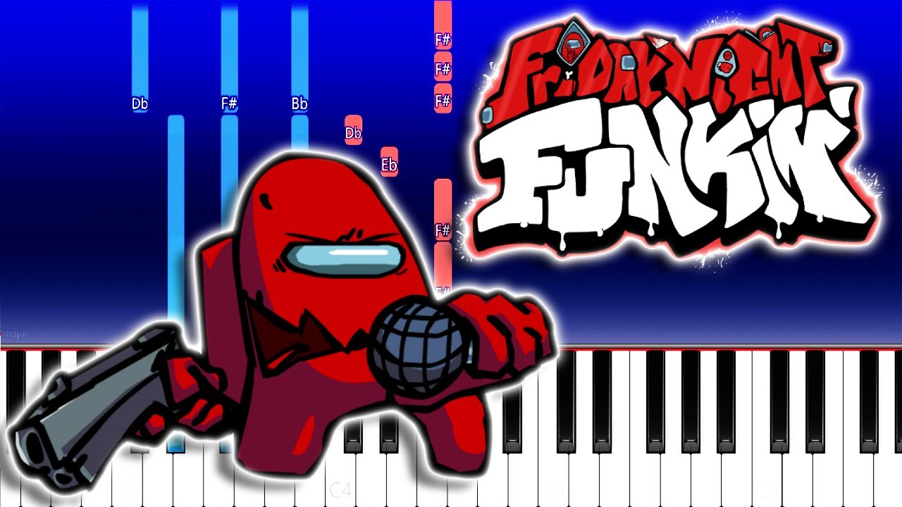 Friday Night Funkin - Meltdown - VS Impostor 2.0 (Piano Tutorial)