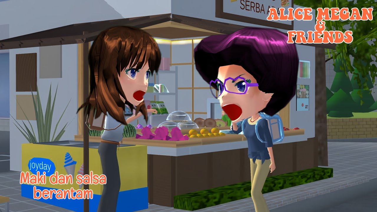 ALICE MEGAN & FRIENDS [MAKI DAN SALSA MARAHAN] || SAKURA SCHOOL SIMULATOR