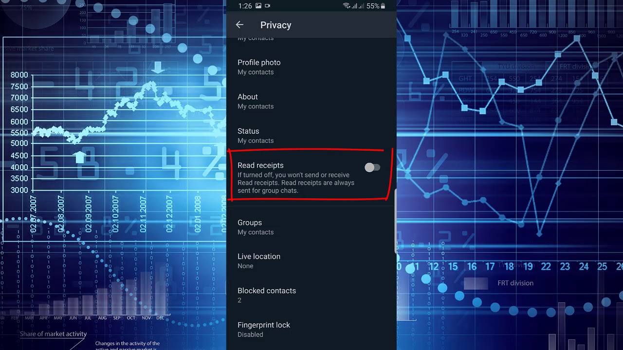 WhatsApp privacy settings for android part 2