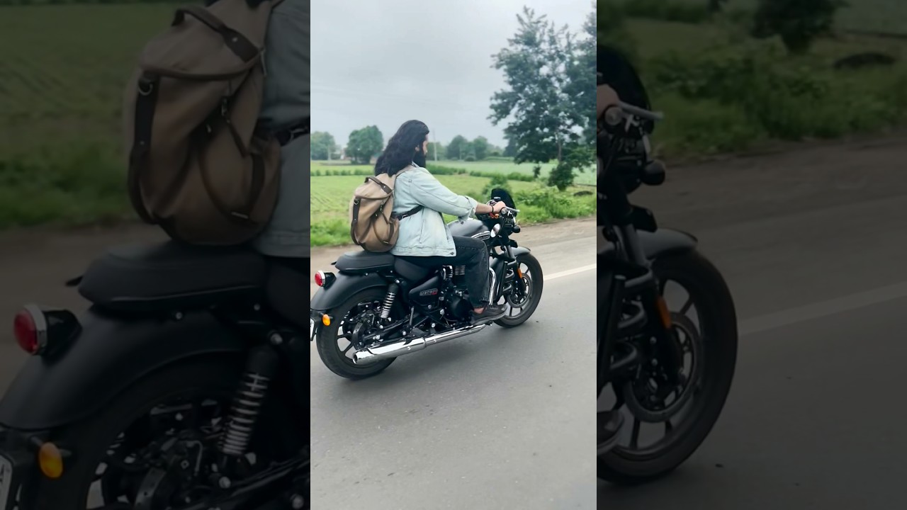 Ultimate Modified METEOR 350 🥵🔥| Royal Enfield | Meteor 350 Stellar Black #indore #shorts #meteor350