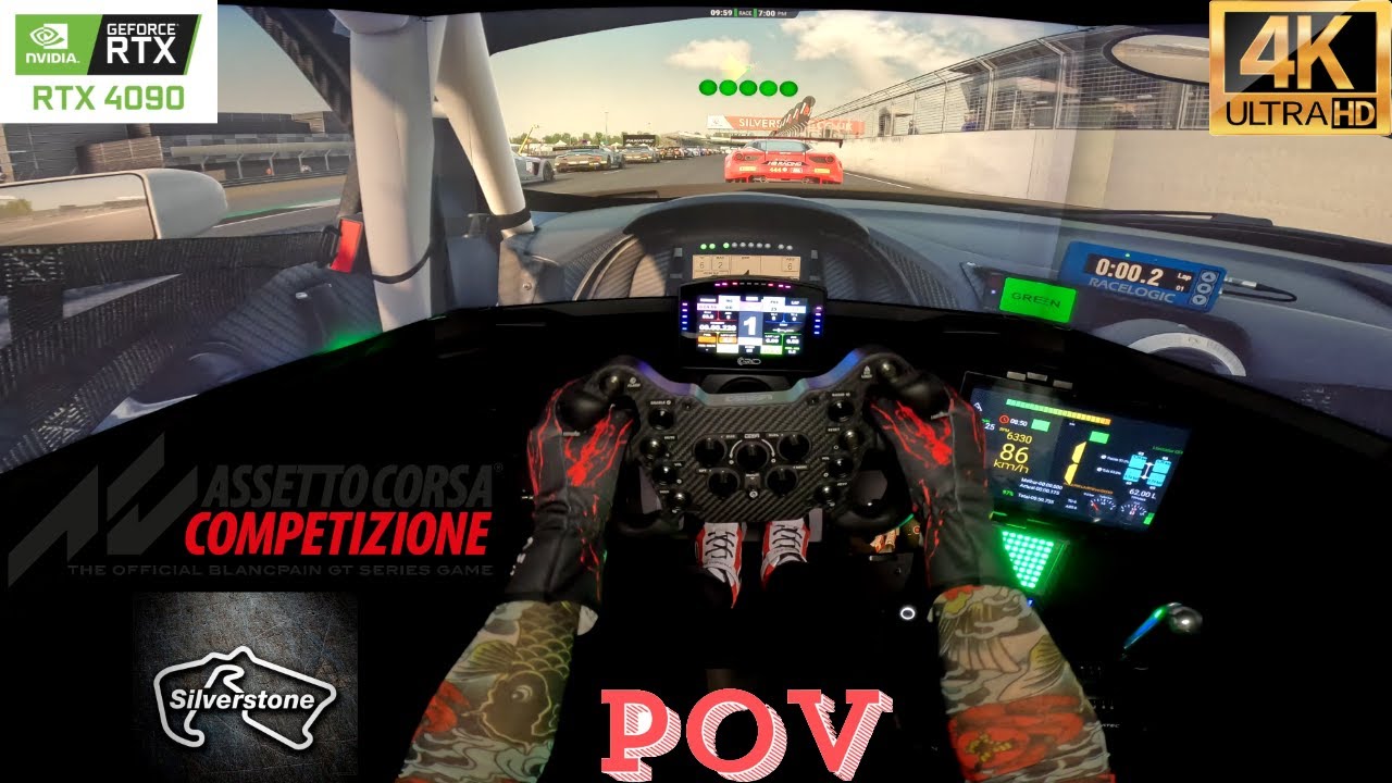 Assetto Corsa Competizione POV Gameplay | Competing with the Audi R8 LMS Evo at Silverstone Circuit!
