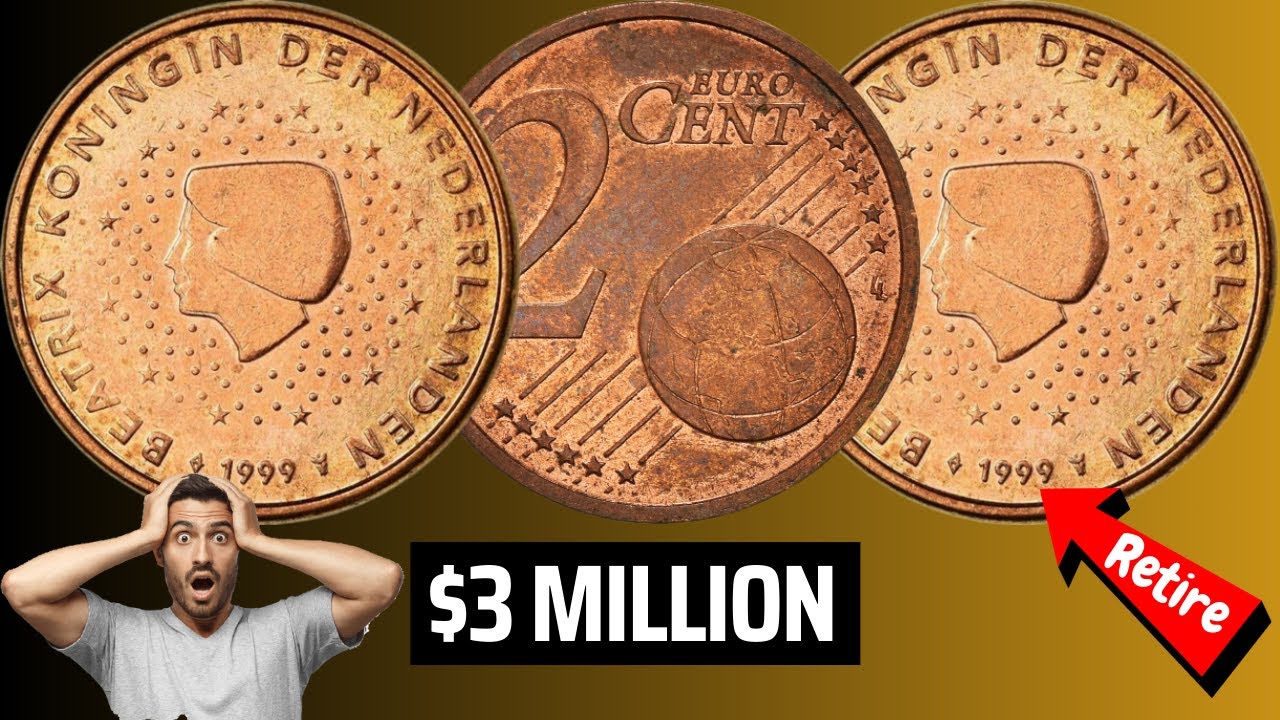 Euro 2 Cent 1999 Coin: Beyond Circulation to $3 Million Value - Coins Worth A LOT of MONEY #coins