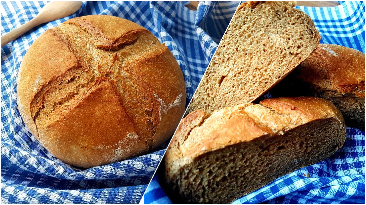 EVDE EKMEK TARİFİ |TAM BUĞDAY UNLU EKMEK, ÇAVDAR EKMEĞİ TARİFİ | How To Make Easy Homemade Rye Bread