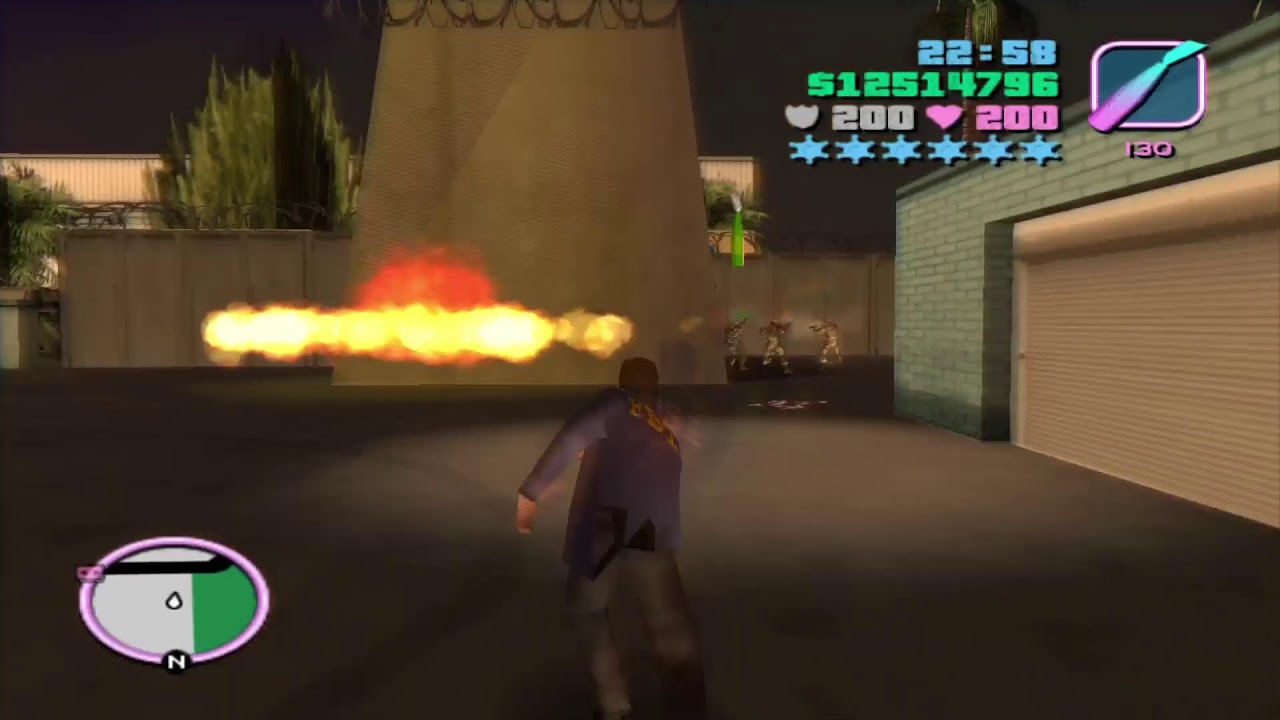 GTA Vice city: FBI FlameThower Fun Stream