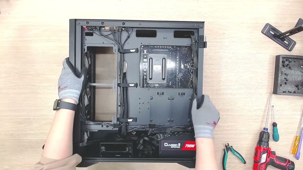 [PC Build Time Lapse] │DarkFlash DLX21 + LianLi GALAHAD360│간단하게 깔끔한 선정리 하는법