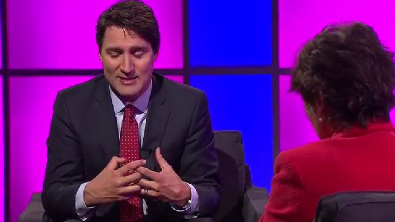LA SÉRIE LES CHEFS PARLENT DE RADIO-CANADA - EN DIRECT AVEC JUSTIN TRUDEAU