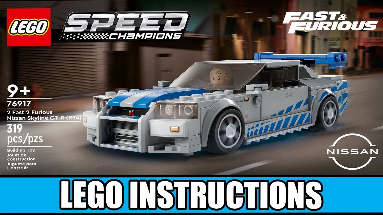 LEGO Instructions | Speed Champions | 76917 | 2 Fast 2 Furious Nissan Skyline GT-R (R34)