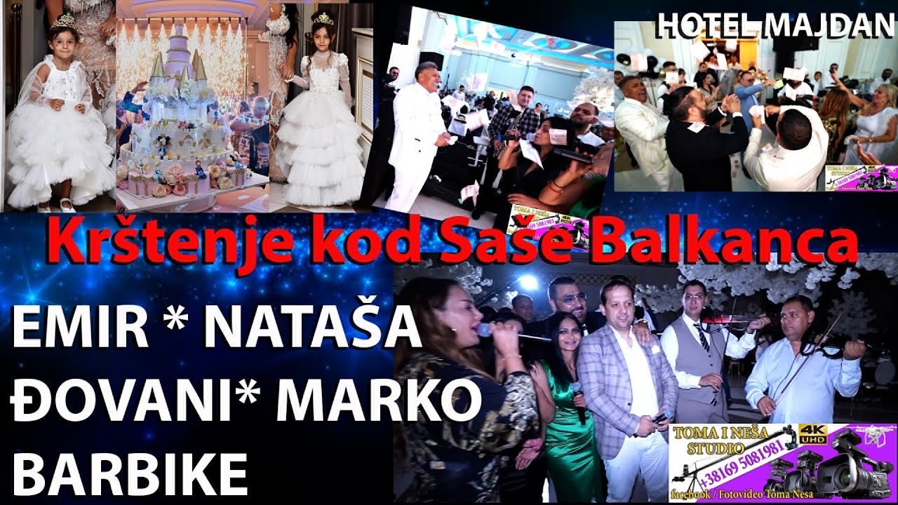 KRSTENJE KOD SASE BALKANCA 1 - hotel Majdan- Emir, Natasa, Djovani, Marko, Barbike- studio Toma nesa