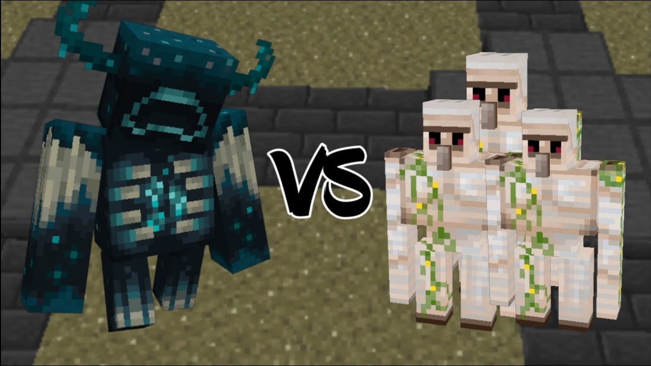 Minecraft - Warden Vs. Iron Golems