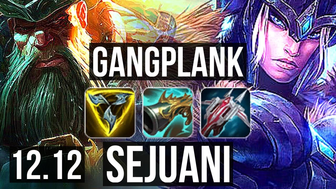GP vs SEJU (TOP) | Rank 4 GP, 9/1/9, Godlike | EUW Challenger | 12.12