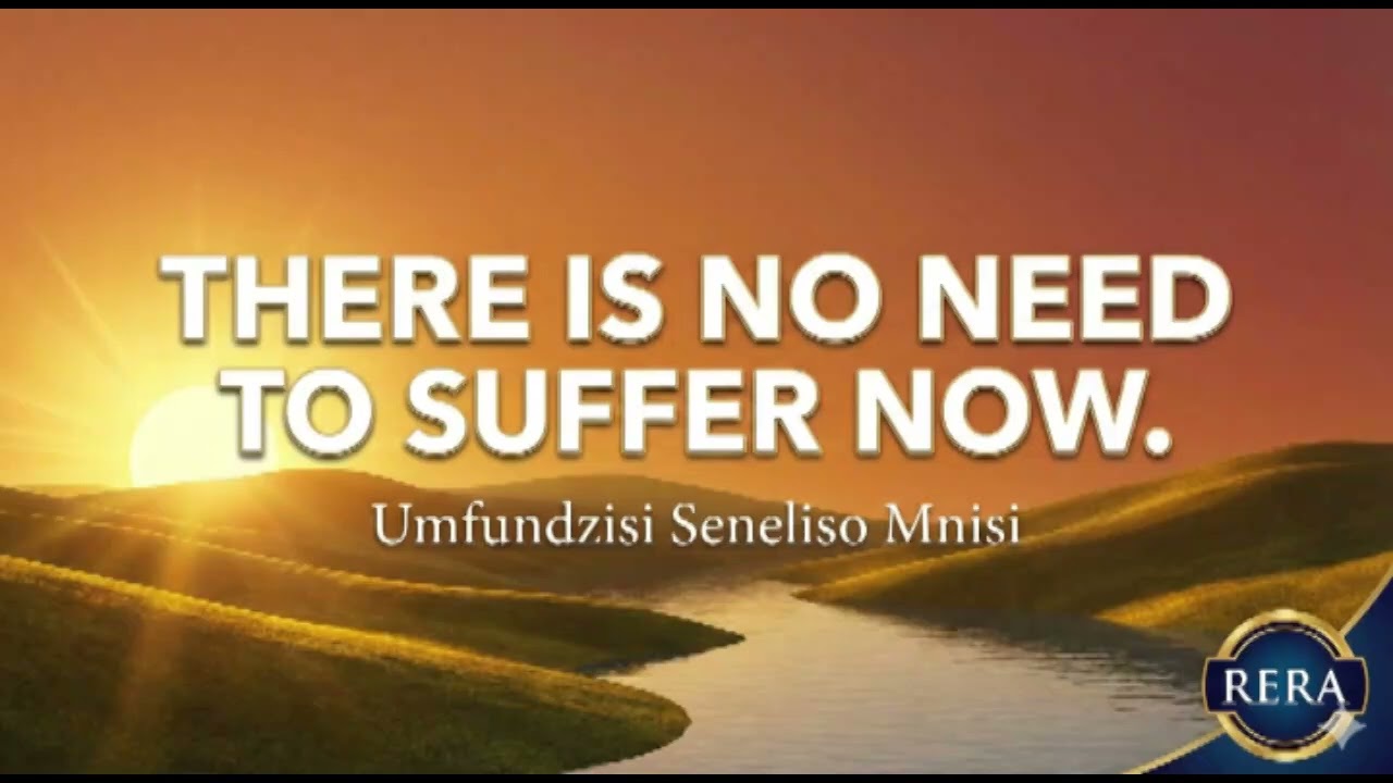 There is No Need to Suffer NOW