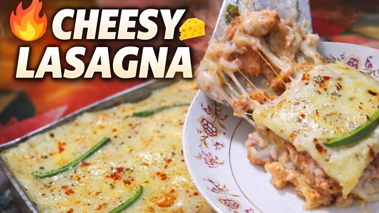Chicken Lasagna Recipe in Urdu | Easy Cheesy Lasagna with White Sauce #lasagna #cheesylasagna