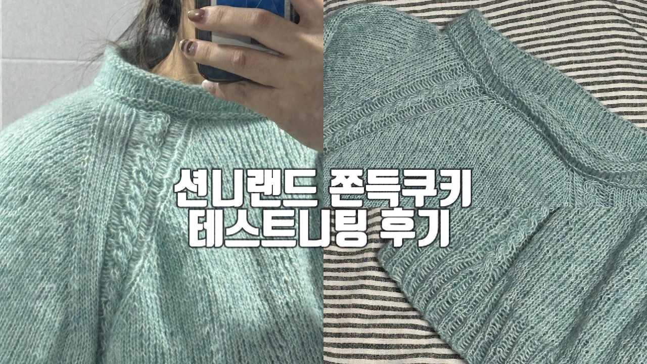 션니랜드 뉴(NEW) 쫀득 쿠키 스웨터 테스트 니팅 후기(민쫀쿠를 구웠다!)