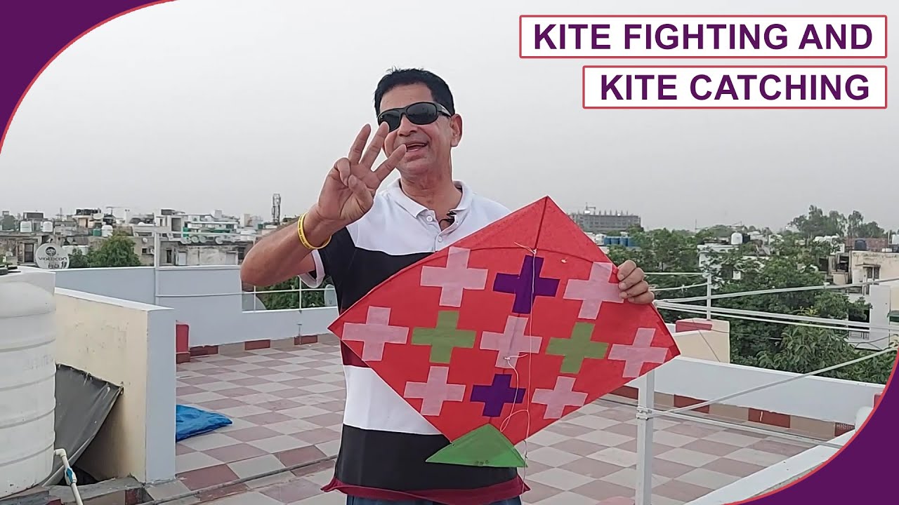Kite Fighting And Kite Catching With My Home Made Kite | Maza Aa Gaya