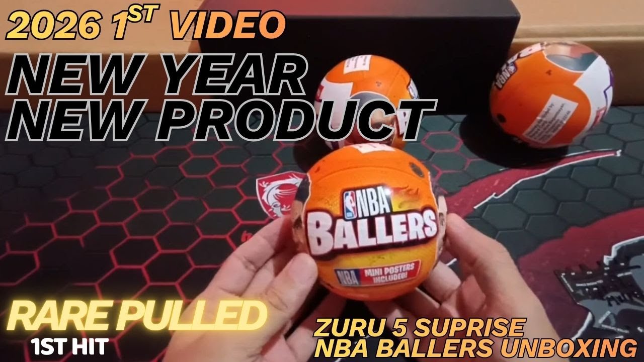 ZURU 5 Surprise NBA Ballers unboxing SERIES 1 | 🏀 NBA + COLLECTIBLES | “RARE PULL 😱 NBA toy hunt