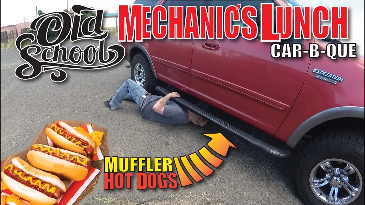 Muffler HOTDOGS       Cooking on the Engine