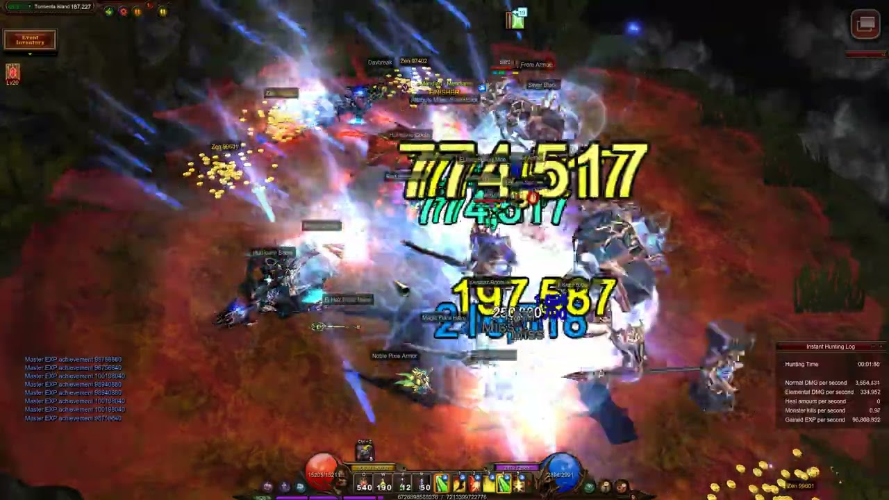 Level 1553 Blade Master with Max Items Solo in Tormenta Island - MU Online Season 19.1