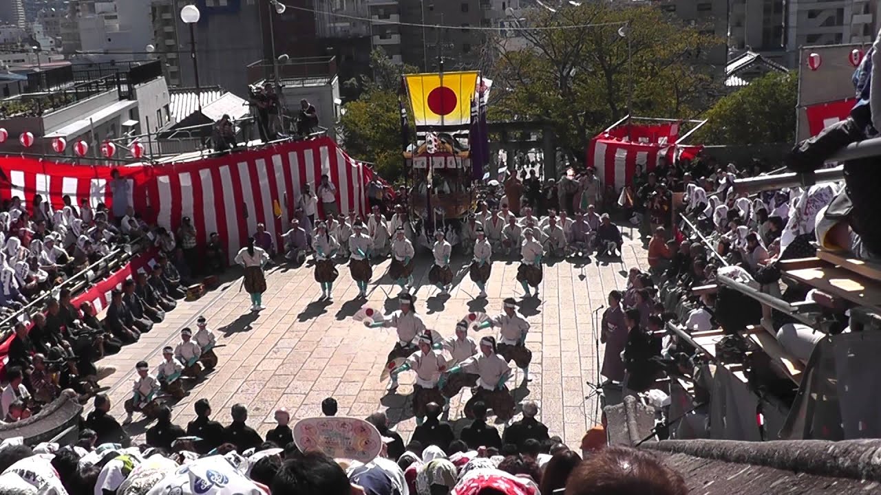 2014長崎くんち　八幡町・山伏道中・剣舞・弓矢八幡祝い船　諏訪神社・後日　20141009 095514