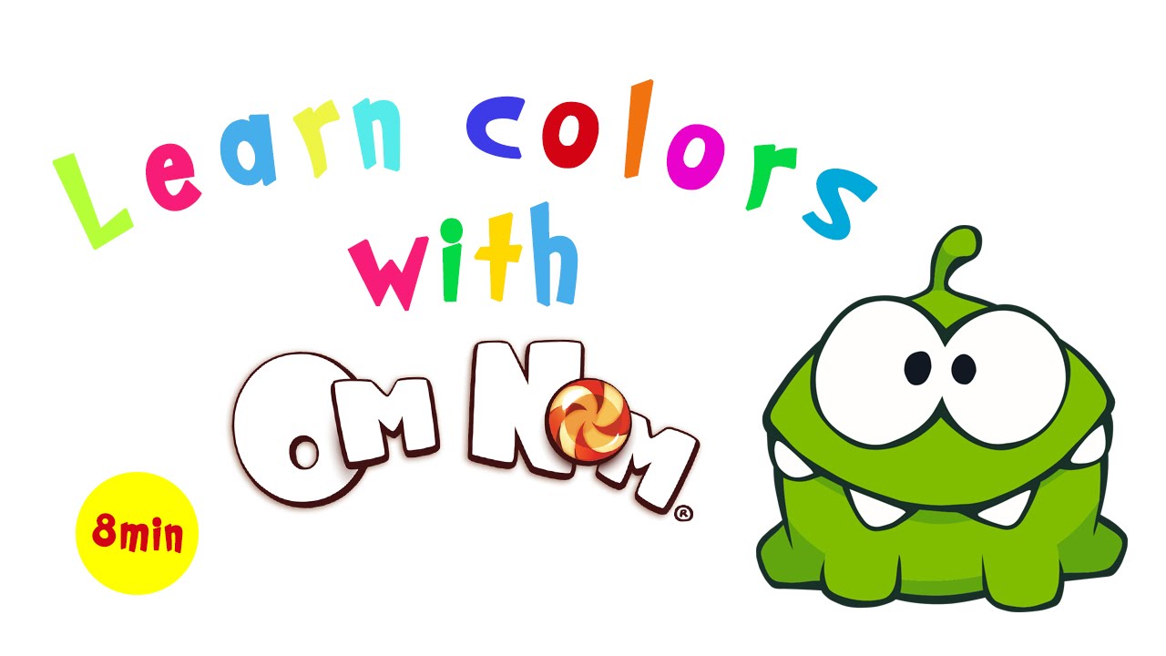 The Colouring Book! - Learning colours with Om Nom - Compilation 1 - English for kids