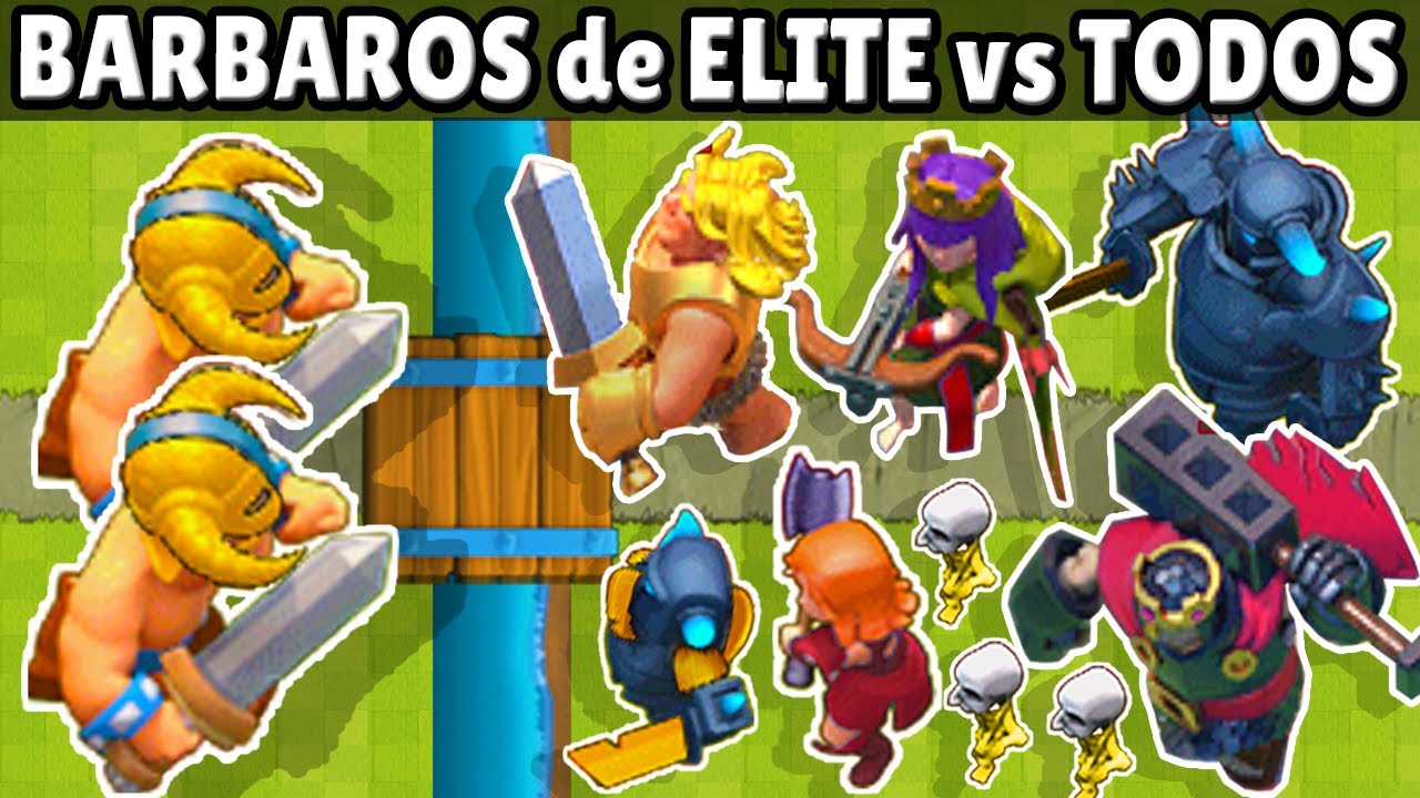 BARBAROS de ELITE  vs TODAS LAS CARTAS | 1 vs 1 | OLIMPIADAS de CLASH ROYALE