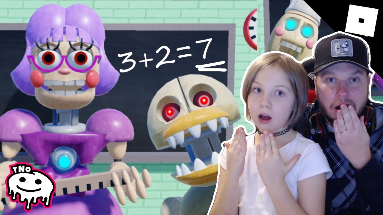 STRAŠIDELNÁ ONLINE HODINA PO ŠKOLE - Ani-Tron's Detention! (SCARY OBBY) | Tatínek a Barunka CZ/SK