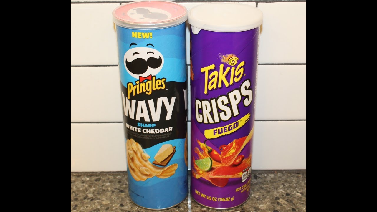 Pringles Wavy Sharp White Cheddar & Takis Crisps Fuego Review