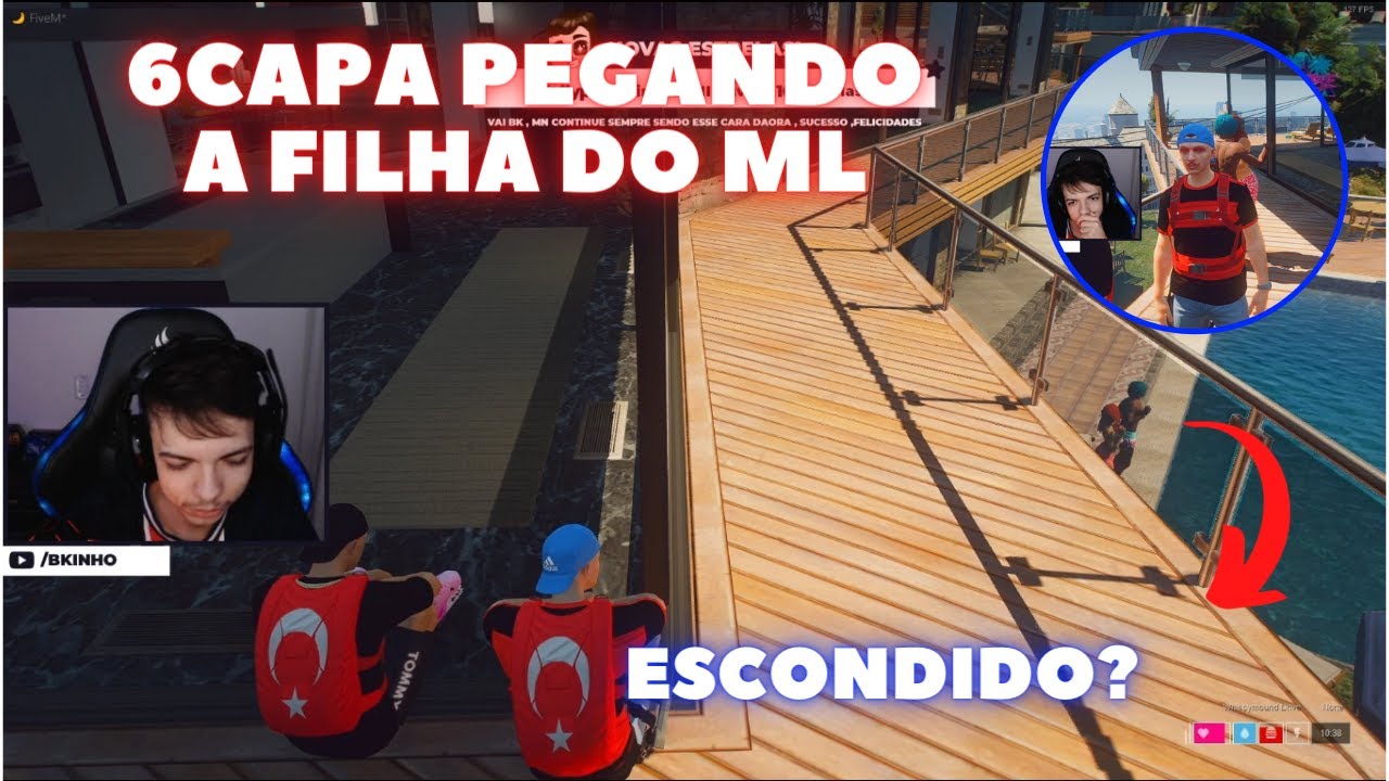 BKINHO | 6CAPA PEGANDO A FILHA DO ML NA MANSÃO DA TDT | CIDADE HYPE ROLEPLAY