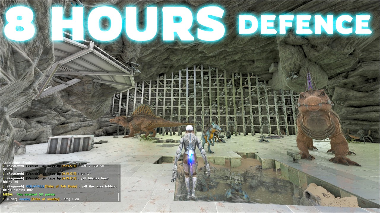 Defending Our Most Broken Moon Pool Cave For 8 Hours || MESA 100x