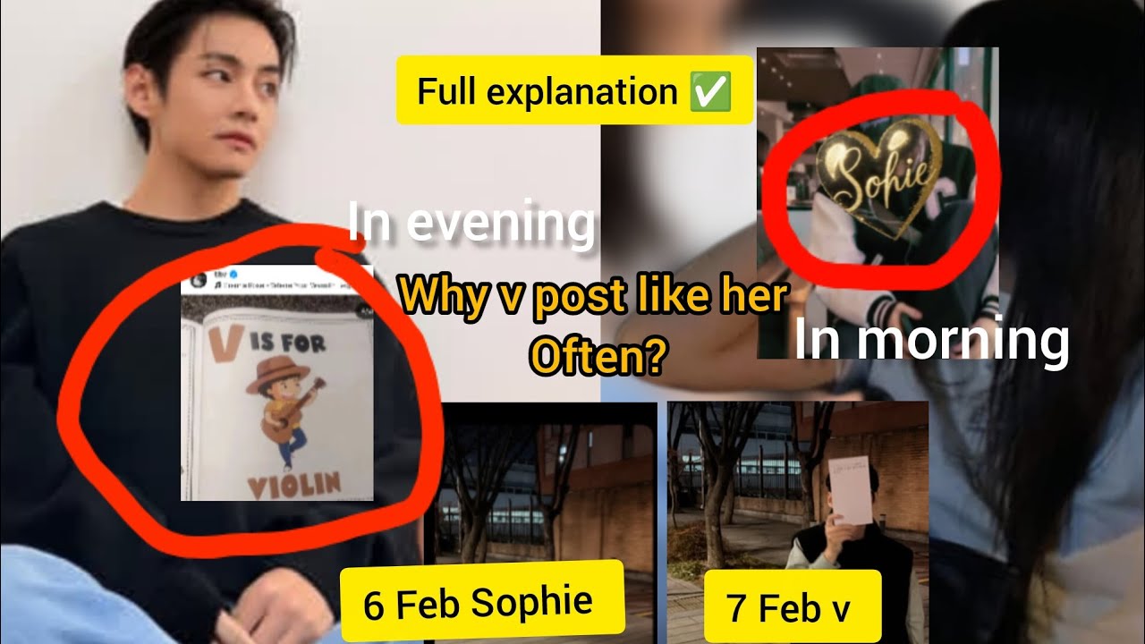 Mr taehyung new dating Rumer ℹ️🔴 ~ why Sophie Jeon and V do same things? ( Explanation with prove) 
