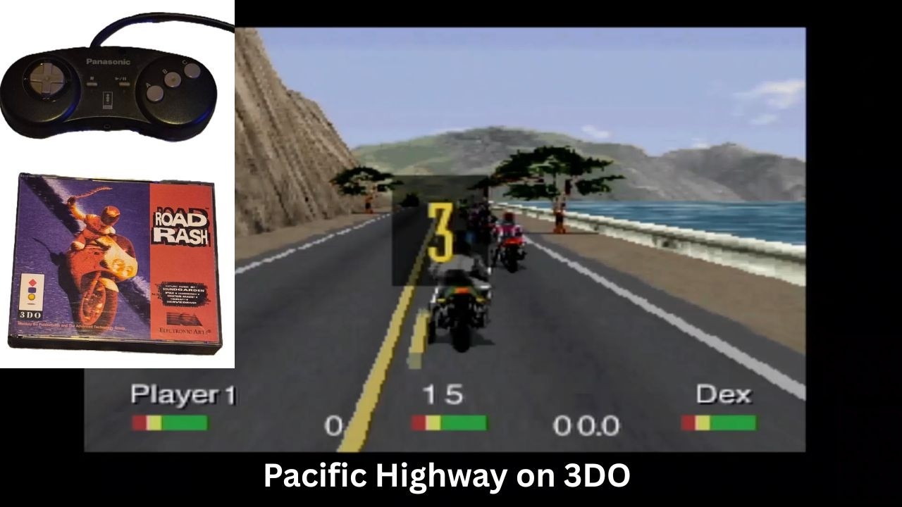 Road Rash on the 3DO - Pacific Highway gameplay