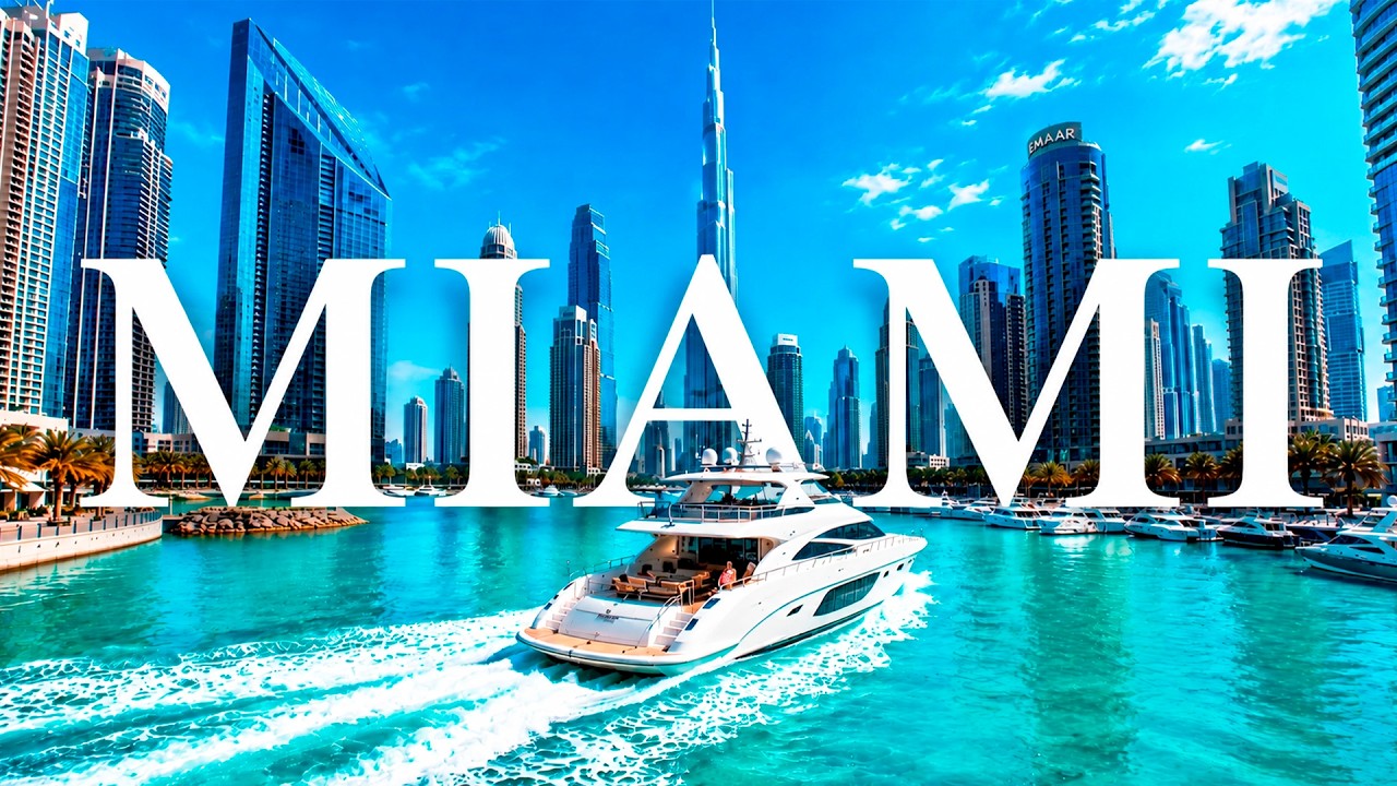 MIAMI 8K Drone Footage | Luxury Yachts, South Beach & Billionaire Lifestyle