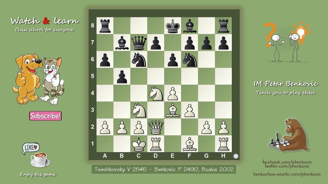 Tseshkovsky Vitaly vs Benkovic Petar, Budva 2002 | The Sicilian Defense