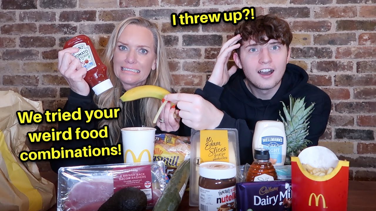 WE ATTEMPTED TO TRY YOUR WEIRD FOOD COMBINATIONS!!