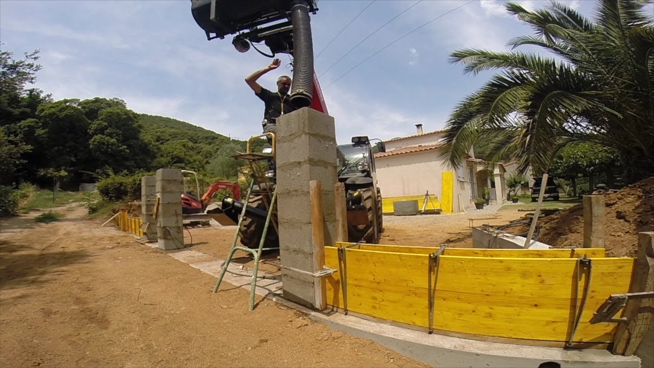 Montage des piliers