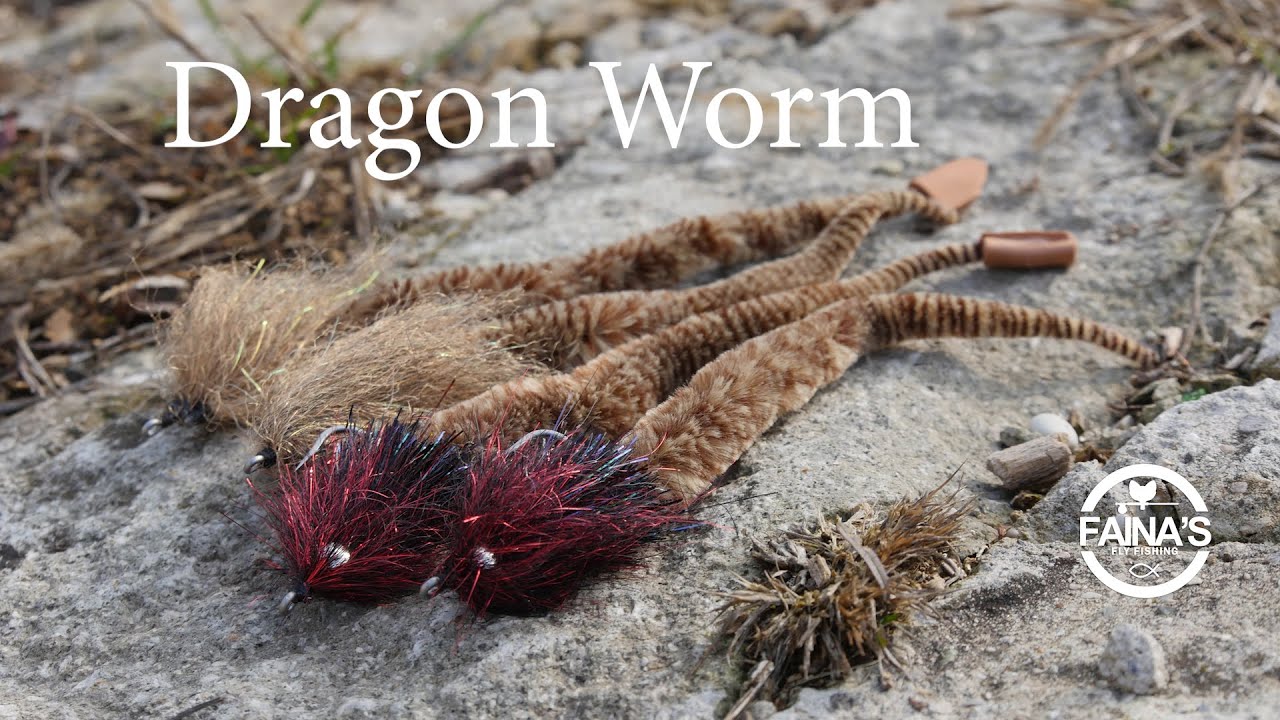 Streamer a forma di verme per black bass Semplice da costruire in Dragon Tail foam dumbell big leech
