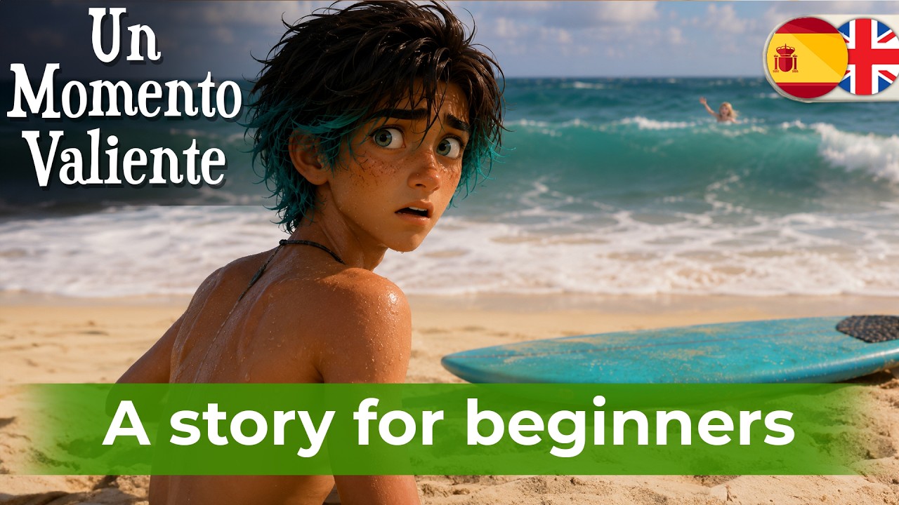 START LEARNING SPANISH with Short Story for beginners (A1-A2) &ndash; Un momento valiente