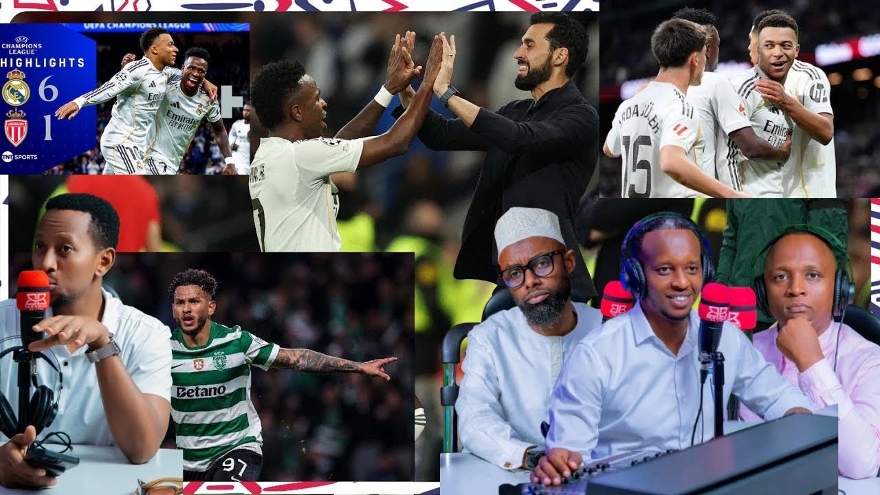REAL Madrid YAGARUTSE YANDAGAZA MONACO MBAPPE, VININCIUS,BELLINGHAM BAKOZE AMATEKA . PSG BYAHOMBYE