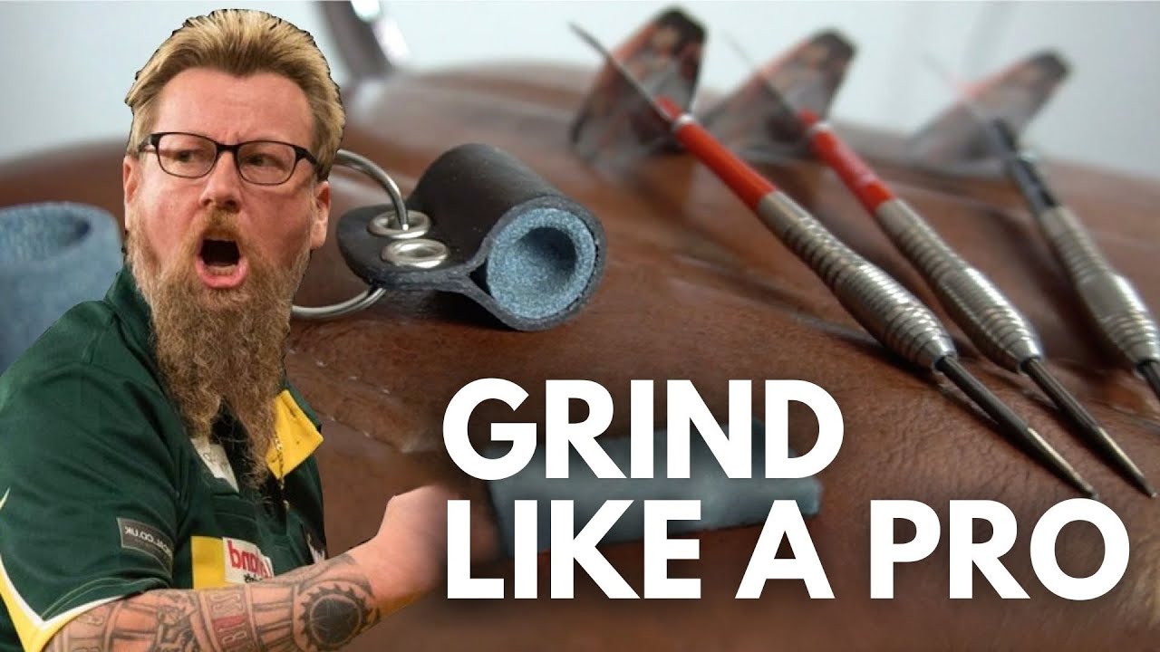 Dartspitzen schleifen wie SIMON WHITLOCK | Schleifsteine im Steeldart | myDartpfeil