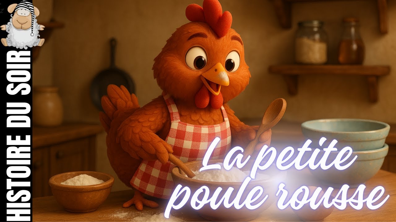 La petite poule🐔 rousse 🌾l histoire et conte classique l histoire du soir pour s'endormir ✨✨