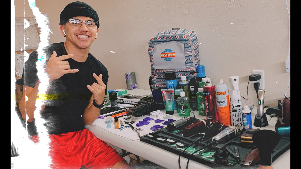 18 year old barber set up💈