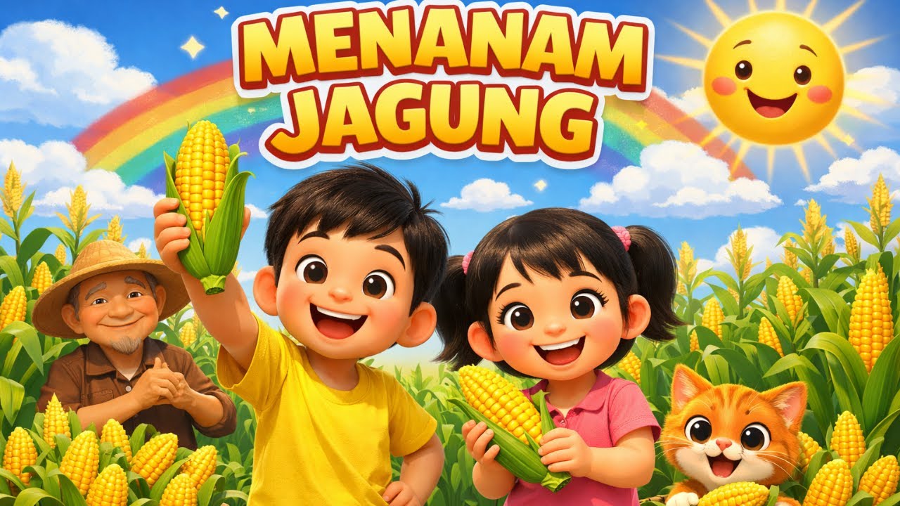 🎵 Lagu Anak Indonesia – Menanam Jagung 🌽 | Lagu Edukatif & Ceria untuk Anak PAUD TK SD