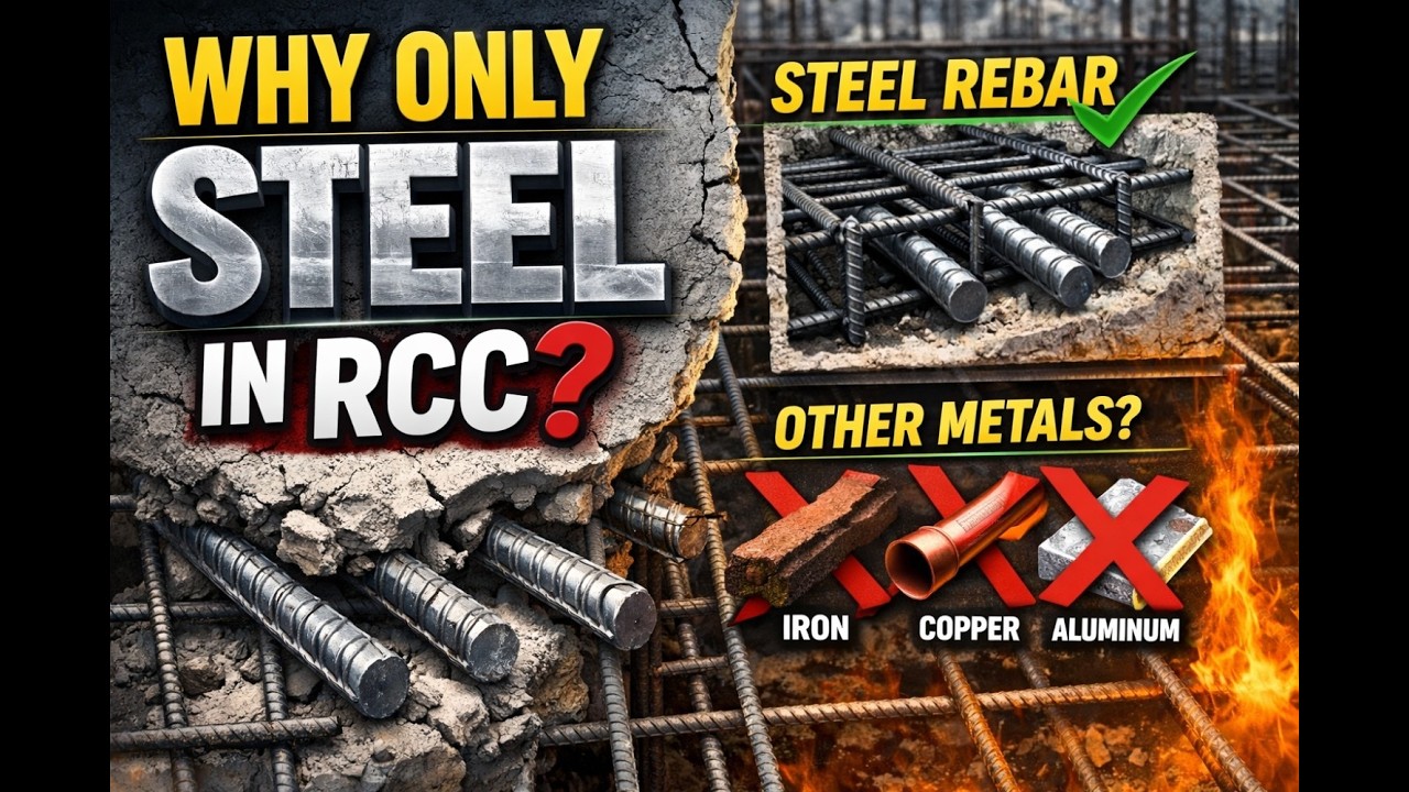 Why Steel is used as a Reinforcement in Hindi | Sirf Steel ka he sariya kyun | Civil_Knowledge289